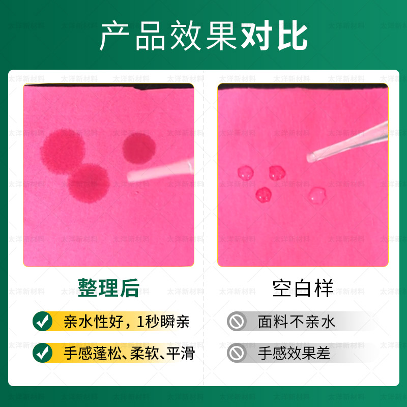 化纤亲水硅油效果